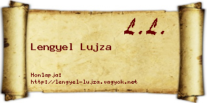 Lengyel Lujza névjegykártya